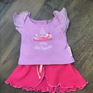 AMERICAN GIRL TOP AND SKIRT FOR DOLLS.
